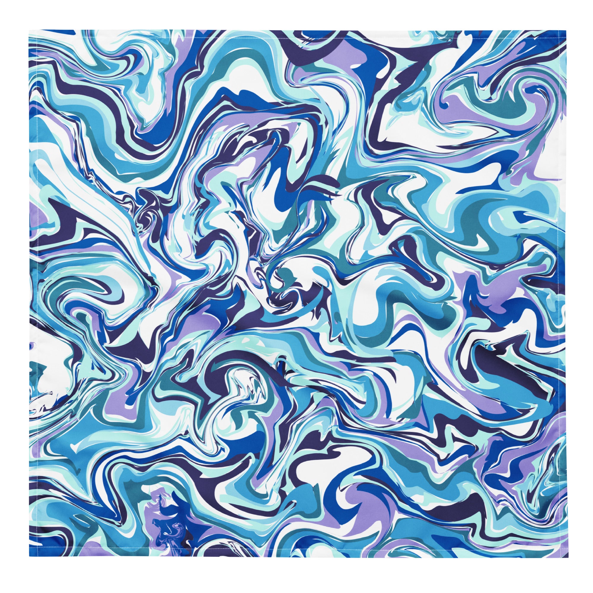 Blue Swirl Designer Bandana