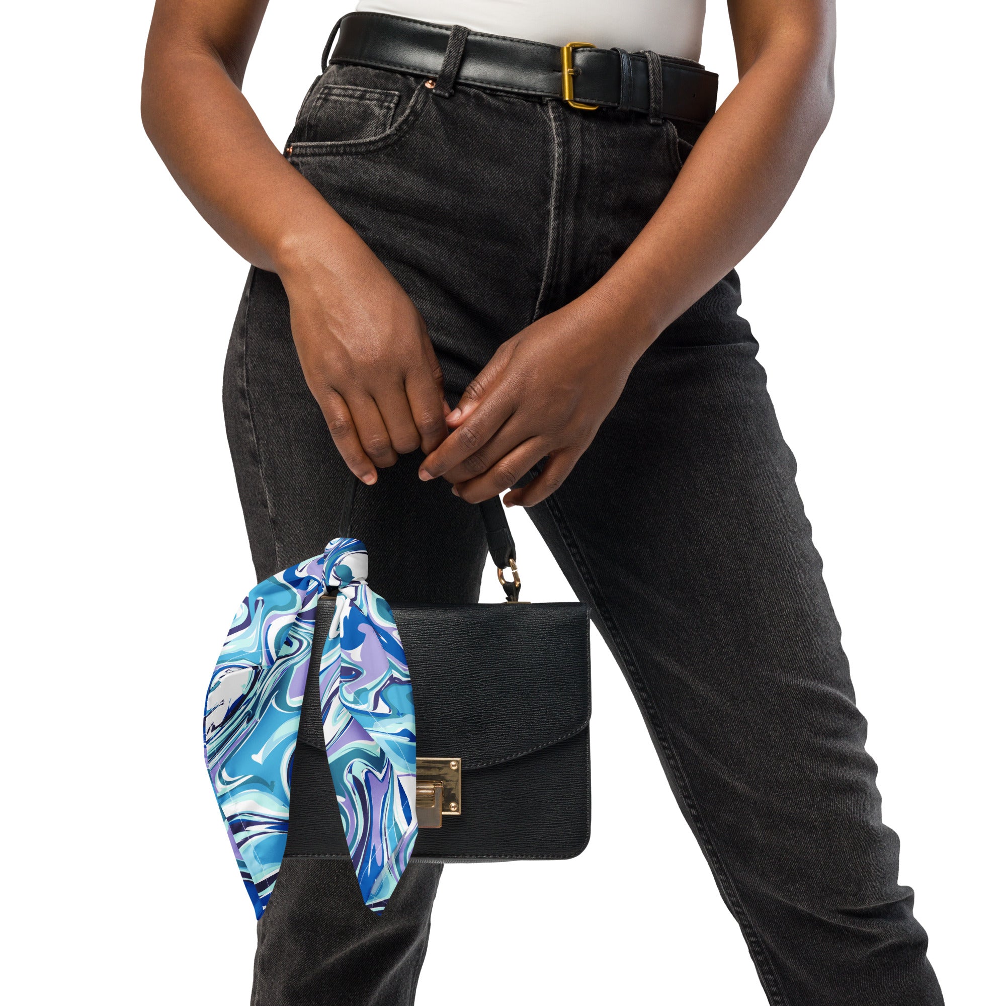 Blue Swirl Designer Bandana
