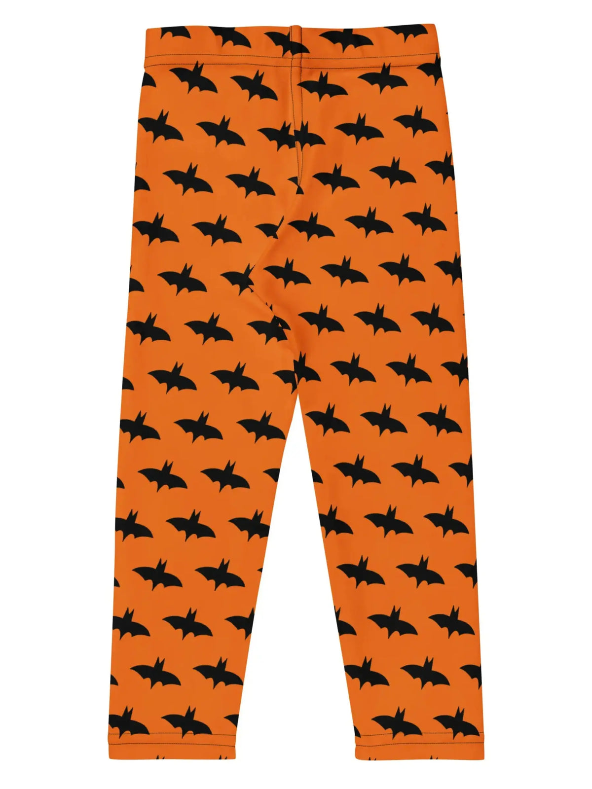 Kids’ Orange Bat Print Halloween Leggings (2T-7)