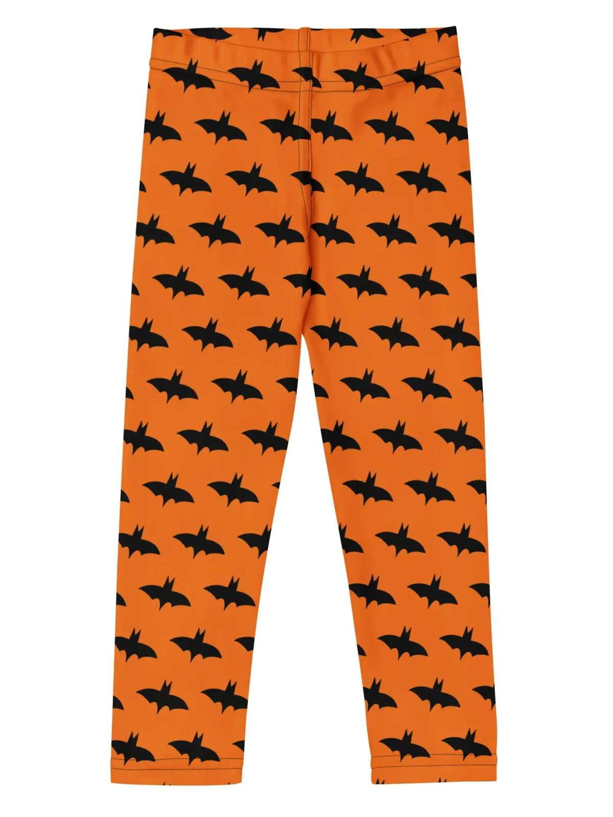 Kids’ Orange Bat Print Halloween Leggings (2T-7)