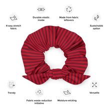 Load image into Gallery viewer, Red & Black Scrunchie