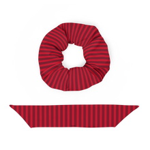 Load image into Gallery viewer, Red & Black Scrunchie