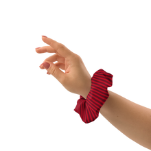 Load image into Gallery viewer, Red & Black Scrunchie