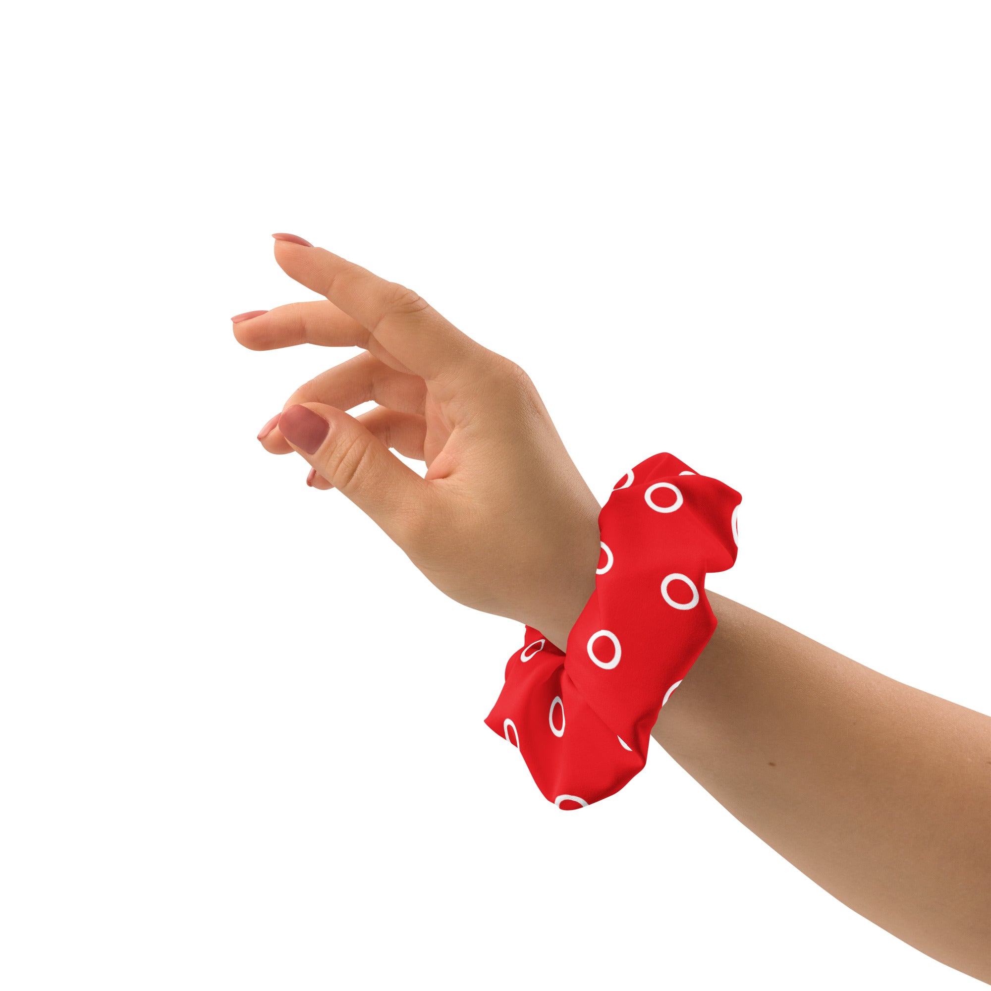 Red & White Scrunchie