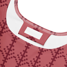 Load image into Gallery viewer, Red Design Skater Dress