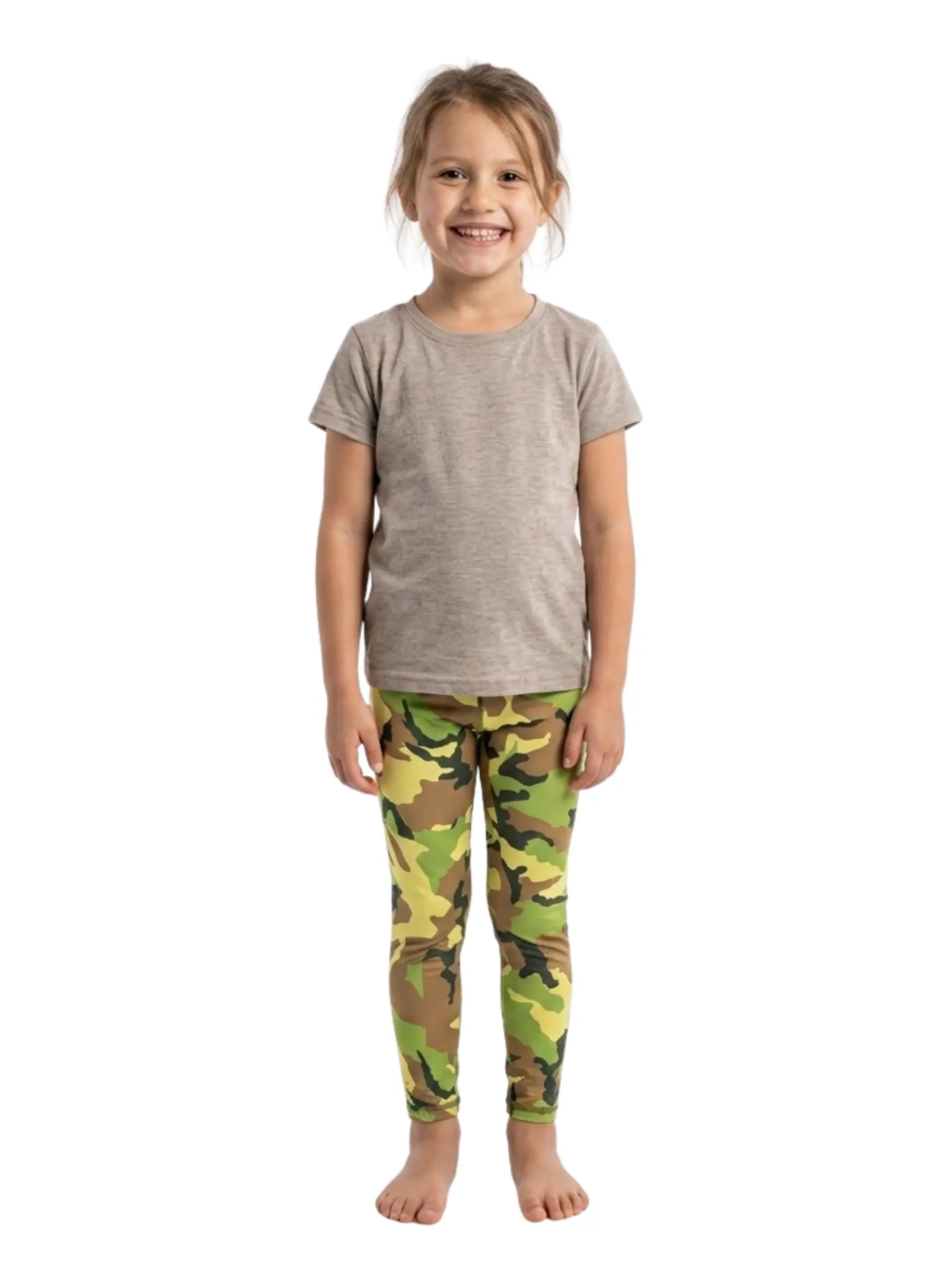 Camo Girls Leggings – Comfy, Stretchy & Great for Recess or Play