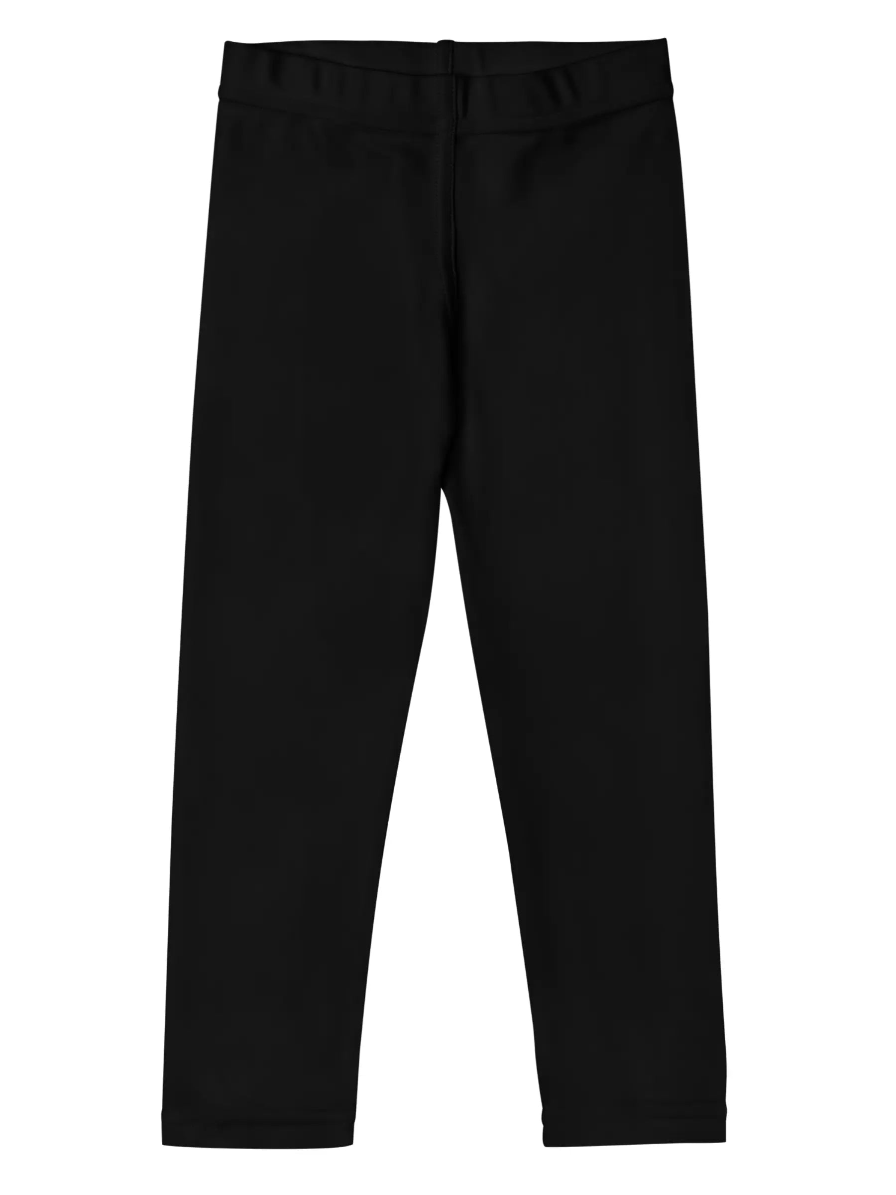 Kids Plain Black Leggings