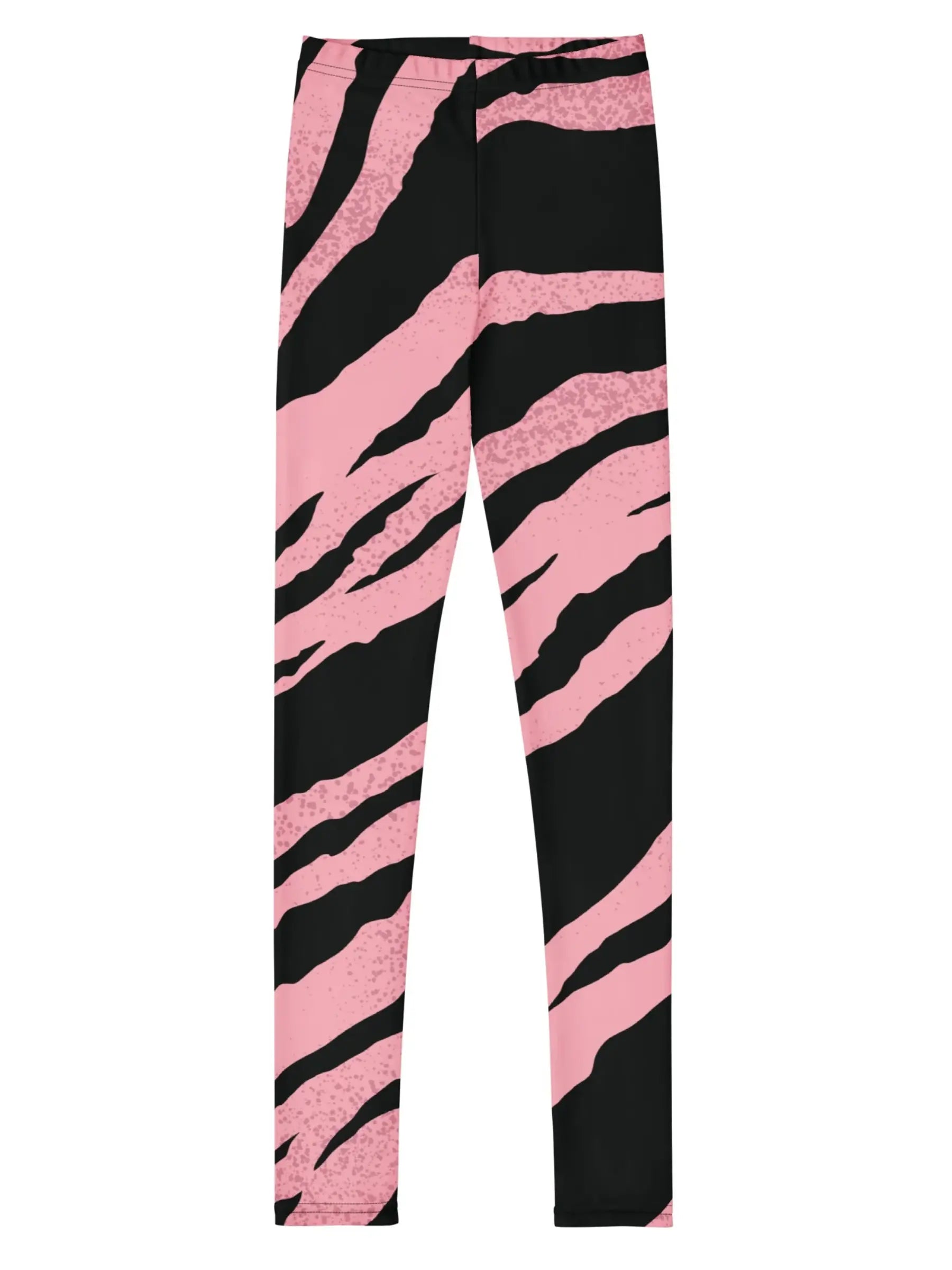 Pink & Black Stripe Youth Girl Leggings