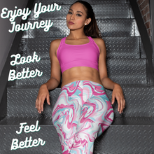 Load image into Gallery viewer, Tie Dye Leggings Outfit with Pink, Blue, and White Colors