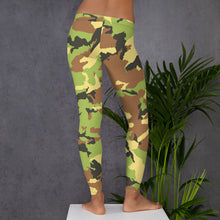 Load image into Gallery viewer, Green Camo Tie Dye Leggings