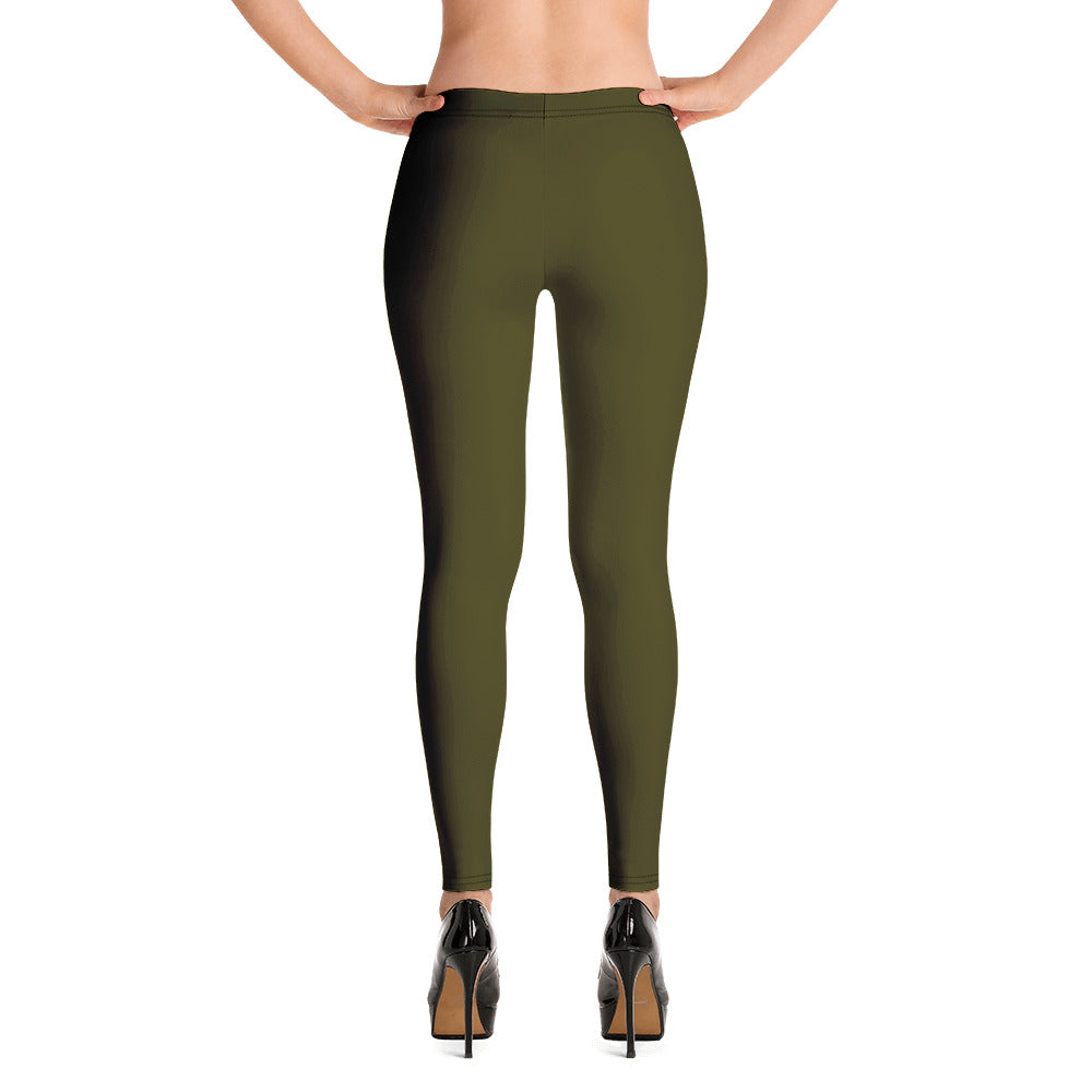 Dark Green Karaka Leggings