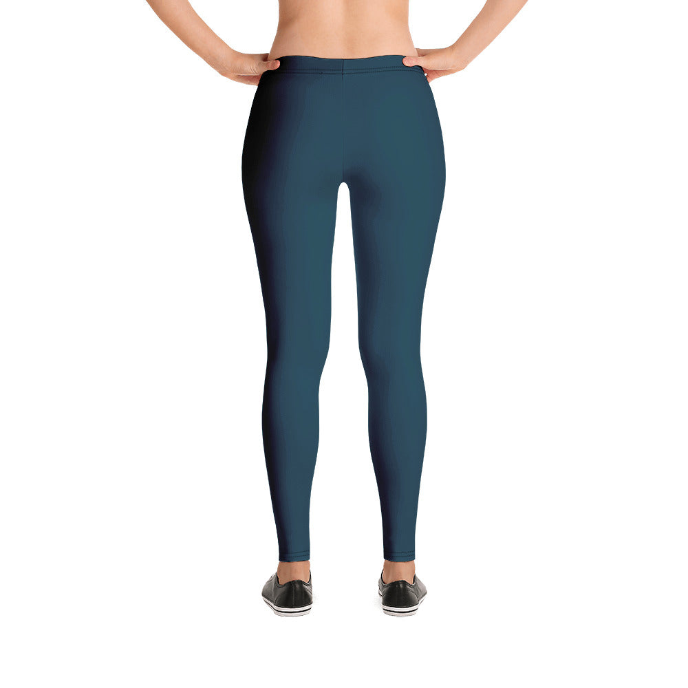Dark Blue Whale Leggings