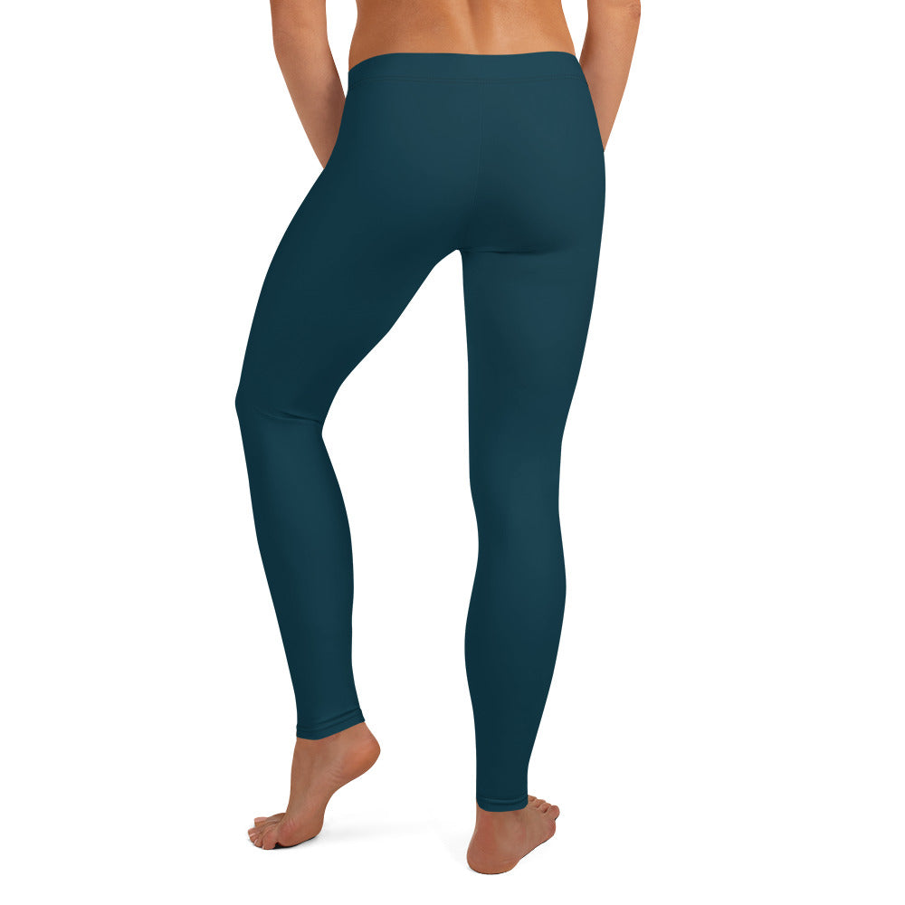 Dark Blue Whale Leggings