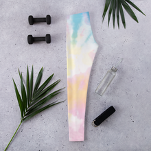 Load image into Gallery viewer, Blue Purple Tie Dye Leggings