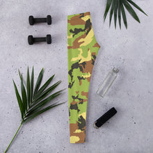 Load image into Gallery viewer, Green Camo Tie Dye Leggings