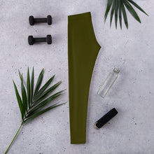 Load image into Gallery viewer, Dark Green Karaka Leggings