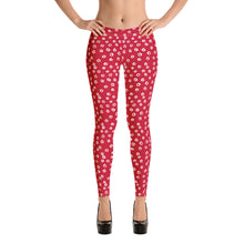 Load image into Gallery viewer, Christmas Red Leggings