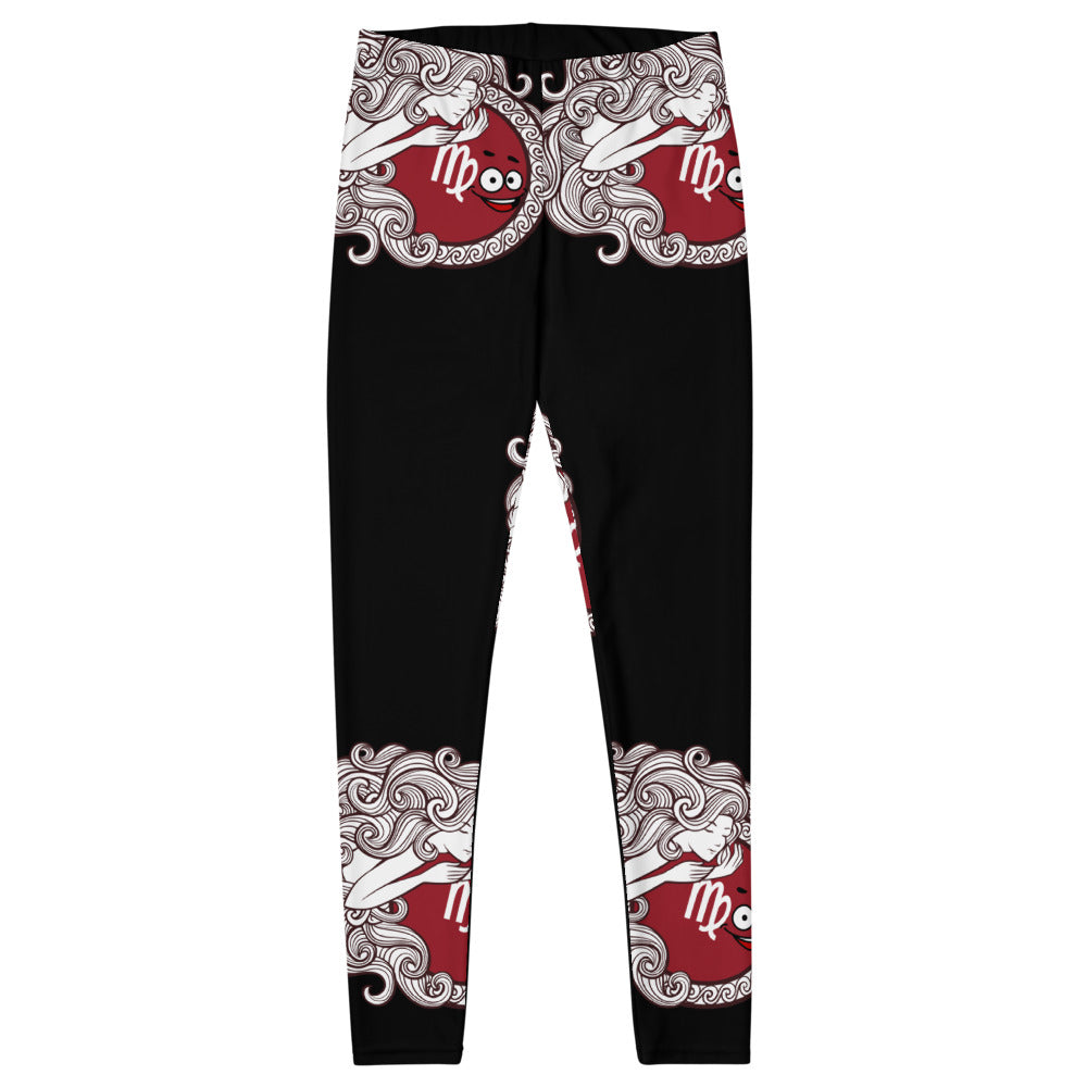Virgo Zodiac Black Leggings