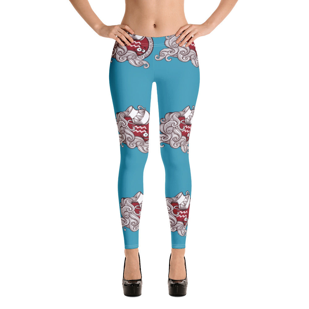Aquarius Zodiac Leggings