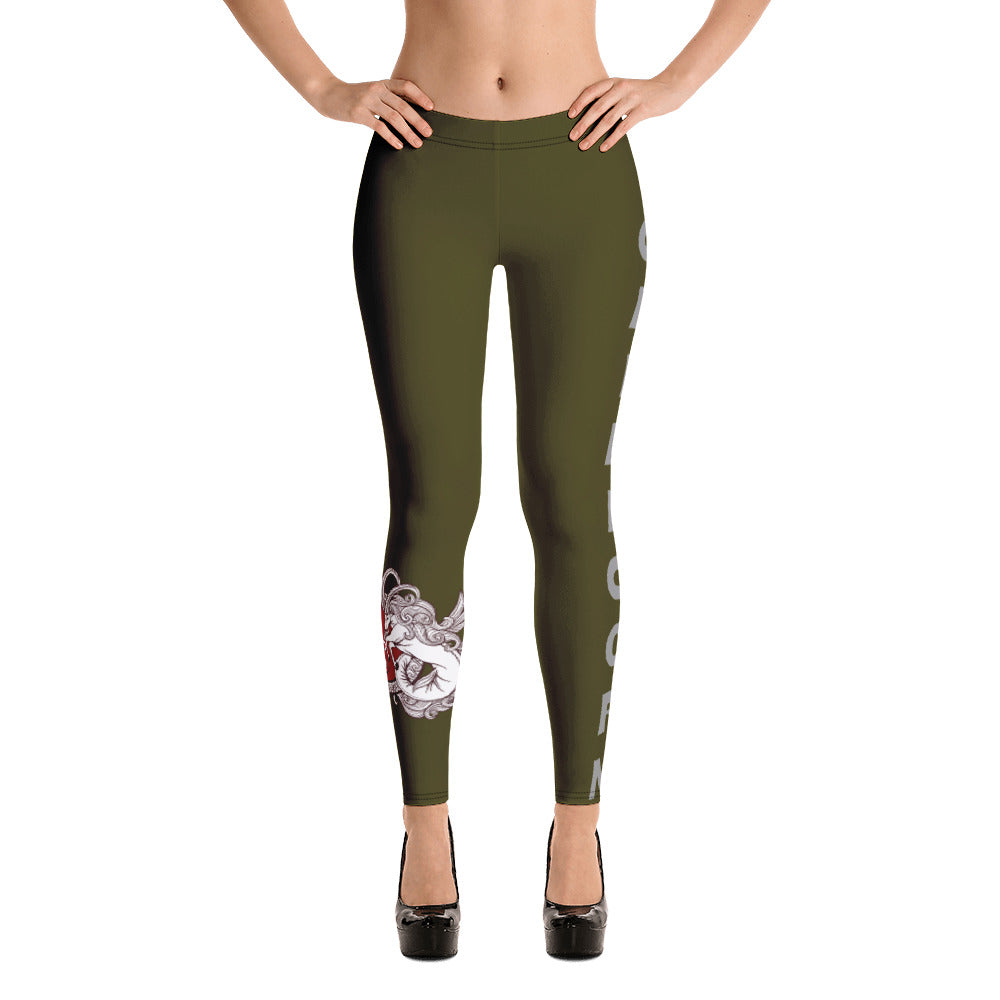 Capricorn Dark Green Leggings