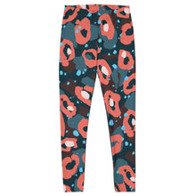 Load image into Gallery viewer, Blue Orange Designer Leggings