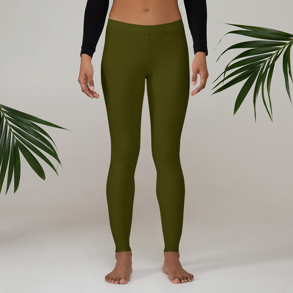 Dark Green Karaka Leggings