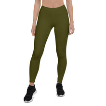 Load image into Gallery viewer, Dark Green Karaka Leggings