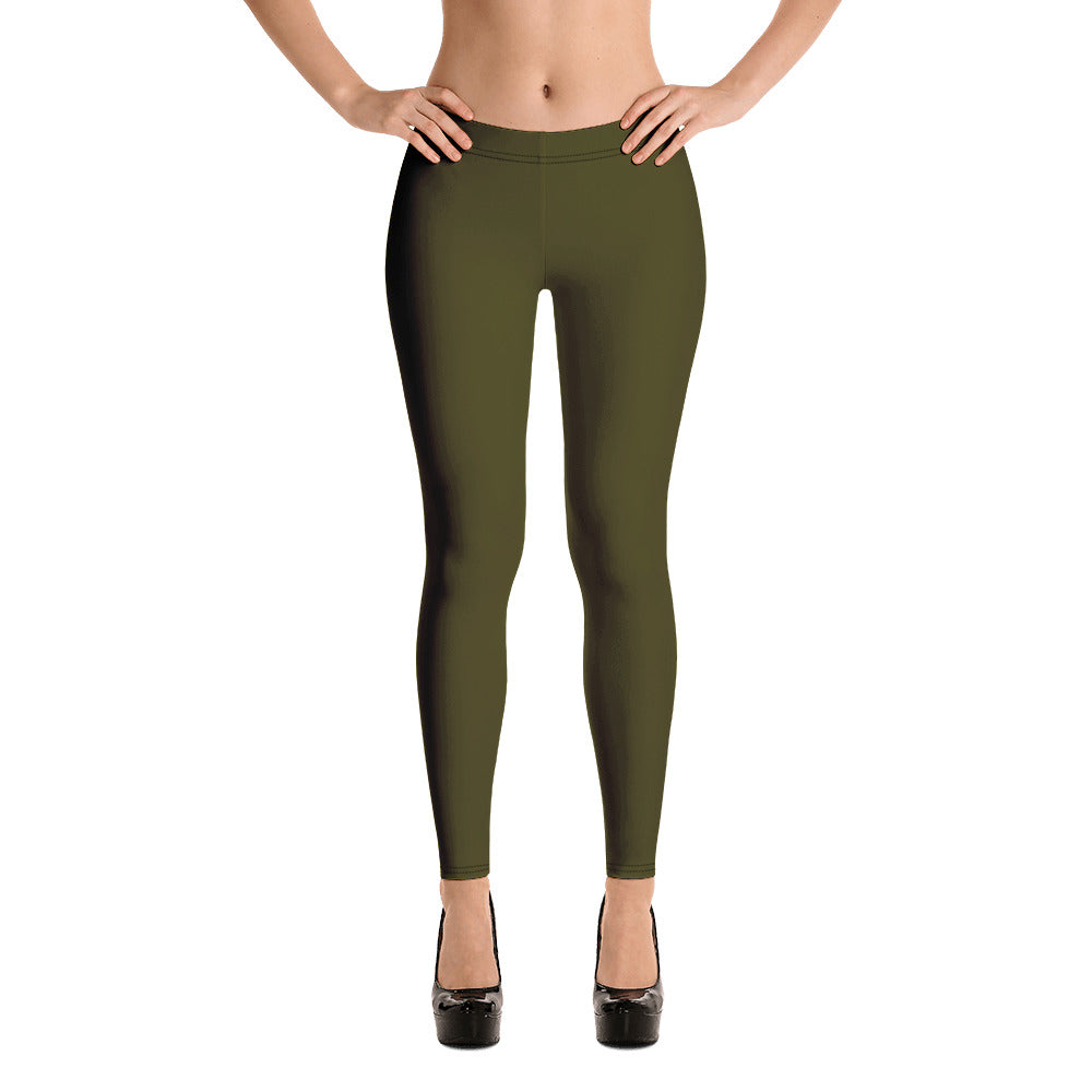 Dark Green Karaka Leggings