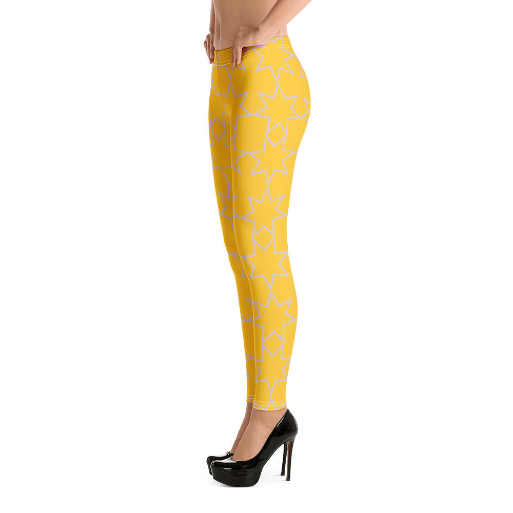 Star Yellow Leggings