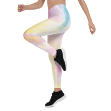 Load image into Gallery viewer, Blue Purple Tie Dye Leggings