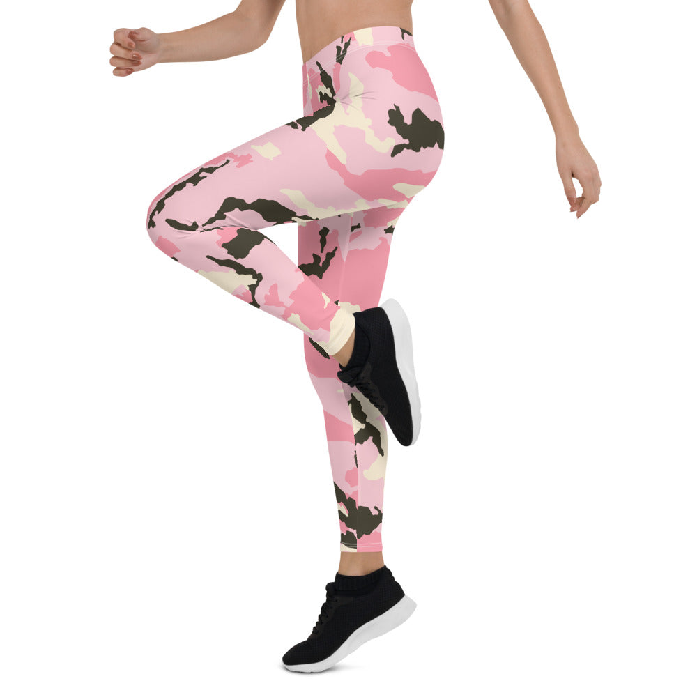 Pink Camo Tie Dye Leggings