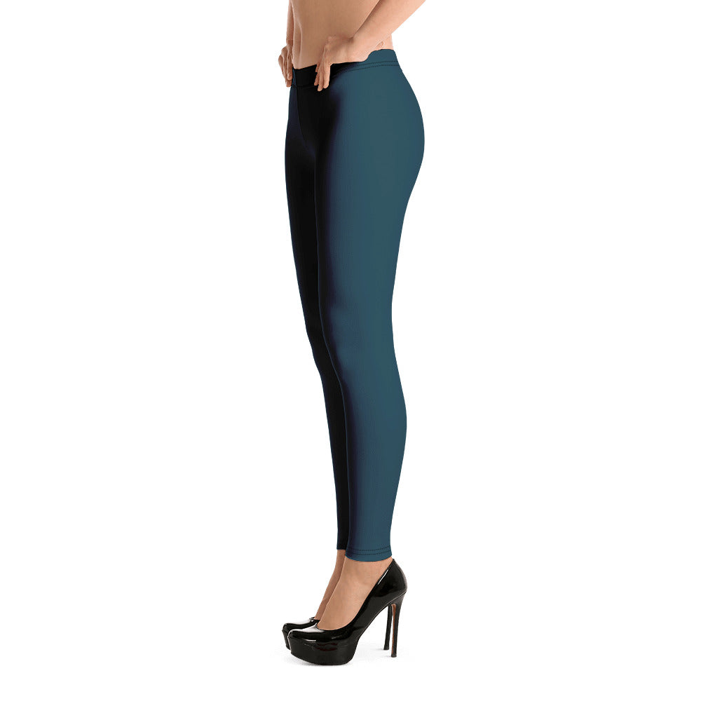 Dark Blue Whale Leggings