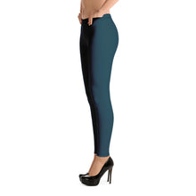 Load image into Gallery viewer, Dark Blue Whale Leggings
