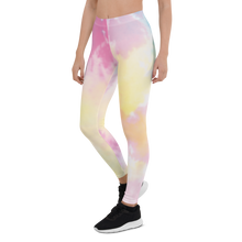Load image into Gallery viewer, Blue Purple Tie Dye Leggings