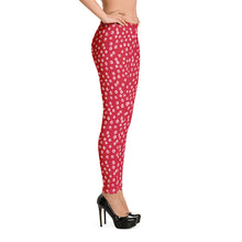 Load image into Gallery viewer, Christmas Red Leggings