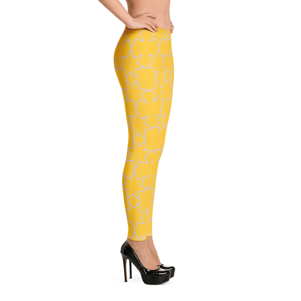 Star Yellow Leggings