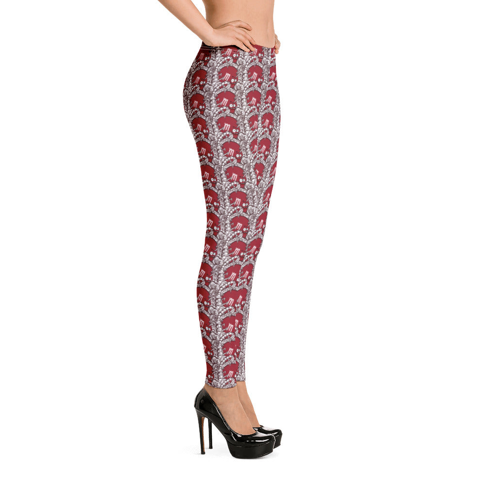 Scorpio Zodiac Collage Leggings