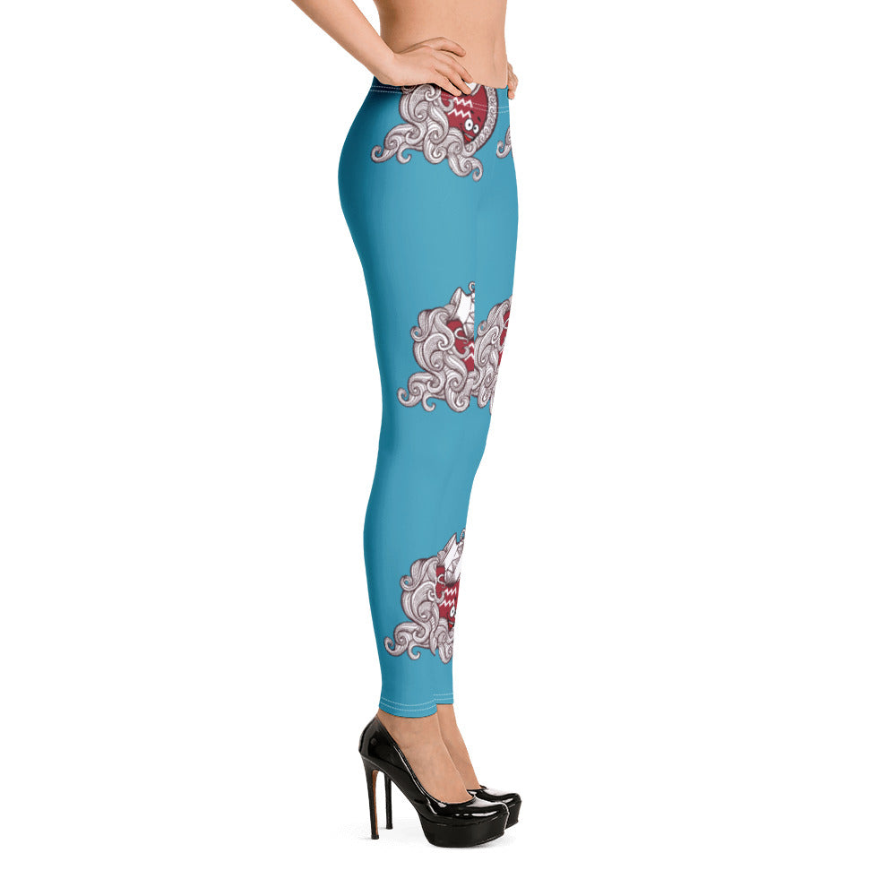 Aquarius Zodiac Leggings