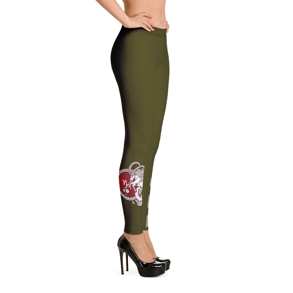 Capricorn Dark Green Leggings