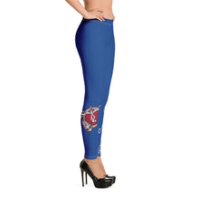 Load image into Gallery viewer, Libra Navy Blue Zodiac Leggings
