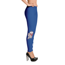 Load image into Gallery viewer, Aquarius Navy Blue Zodiac Leggings