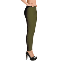 Load image into Gallery viewer, Dark Green Karaka Leggings