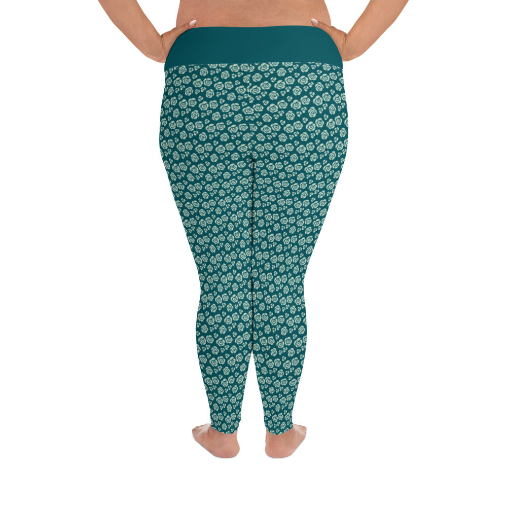 All-Over Print Plus Size Leggings - Jiji Lifestyles