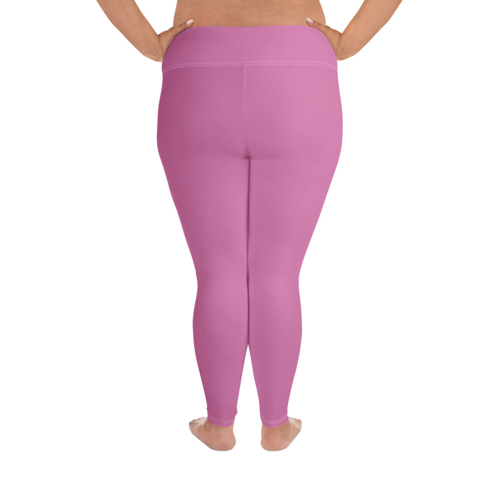 Pink Purple Plus Size Leggings