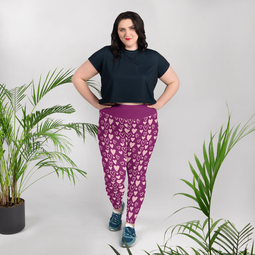 All-Over Print Plus Size Leggings - Jiji Lifestyles