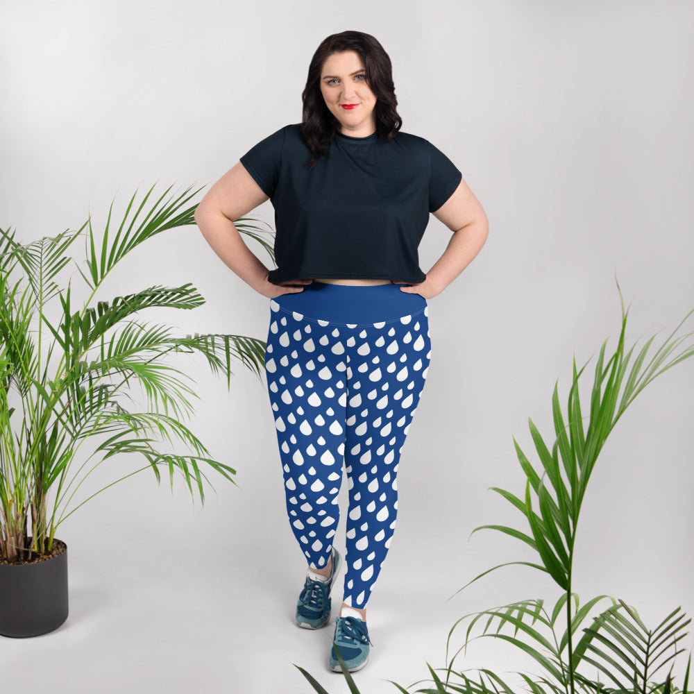 All-Over Print Plus Size Leggings - Jiji Lifestyles