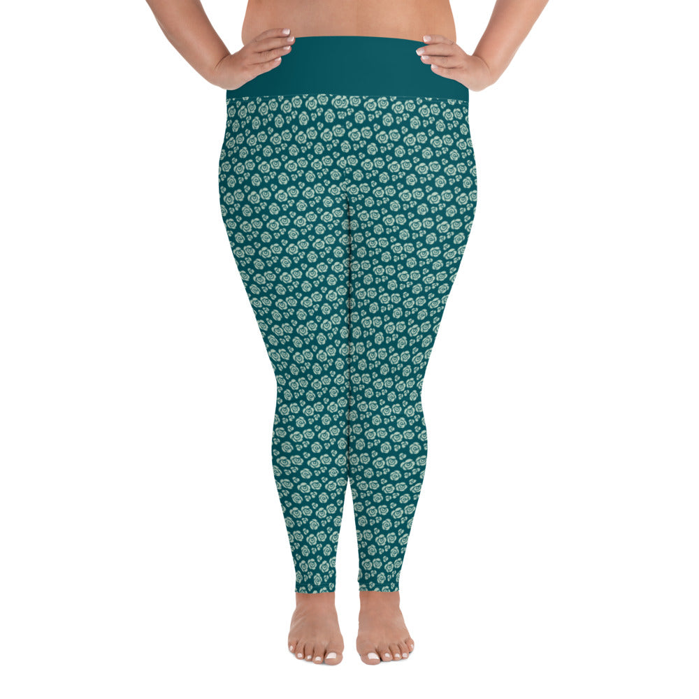 All-Over Print Plus Size Leggings - Jiji Lifestyles