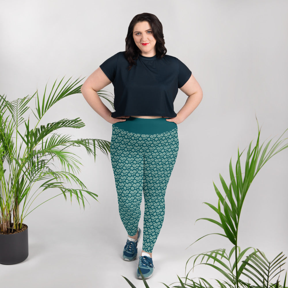 All-Over Print Plus Size Leggings - Jiji Lifestyles