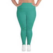 Load image into Gallery viewer, Blue Green Plus Size Leggings