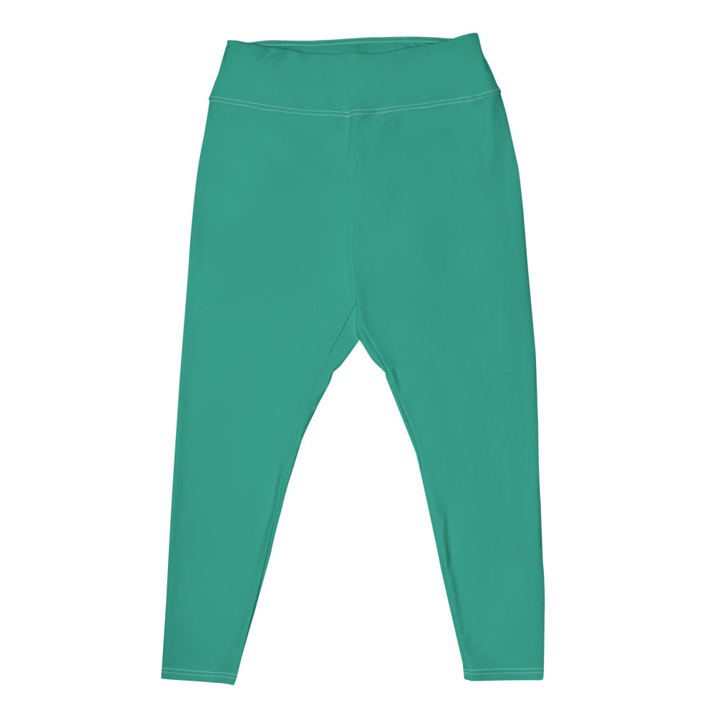 Blue Green Plus Size Leggings